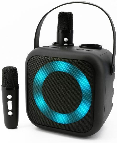 Actual product image Soundmaster BT2024SW Karaoke system Incl. microphone, rechargeable Black (Electrical connection)