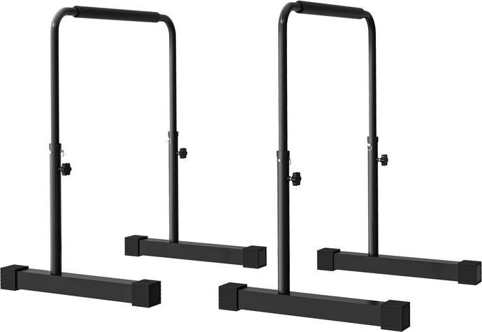 Produktbild Swisshandel24 Dip Barren Bars 2er Set 80-100 cm Rutschfest Dip Station für Muskeltraining