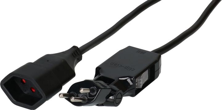 Actual product image Max Hauri Extension cable 3 m T13 - T12 clip-clap, black (3 m, Type 12)