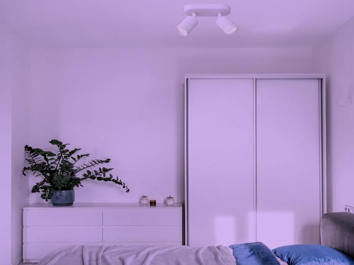 Actual product image Müller Licht Spots, white+color LED indoor wall and ceiling lights (1200 lm, 2G7)