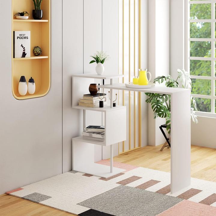 Image du produit Woltu Table de bar (134 x 38 x 112 cm)