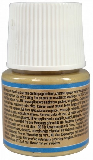 Actual product image Pebeo Setacolor Opaque (Shimmering gold, 45 ml)