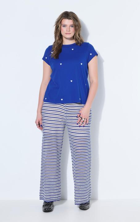 Actual product image Studio Untold Heart Print Cap Sleeve Tee (54, 56)