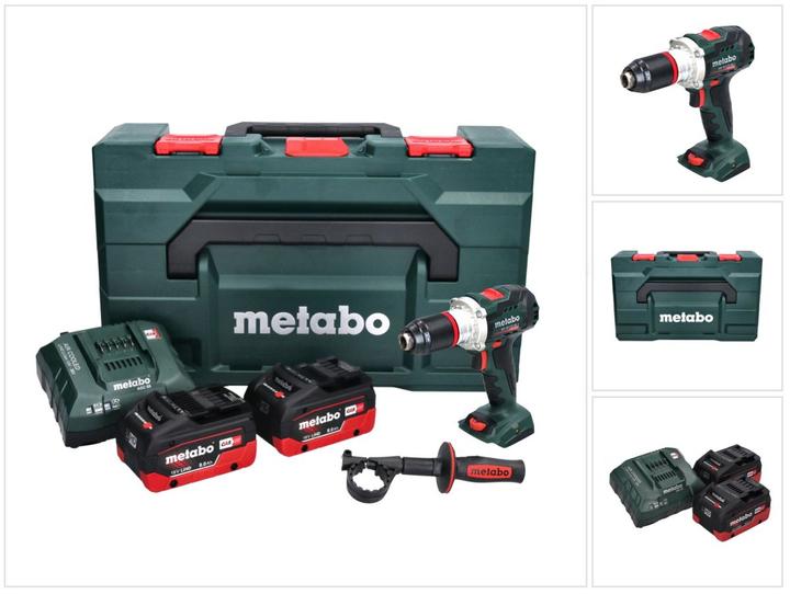 Metabo BS 18 LTX BL I cordless drill driver 18 V 130 Nm + 2x battery 8.0 Ah + charger + metaBOX (Rechargeable battery operated)