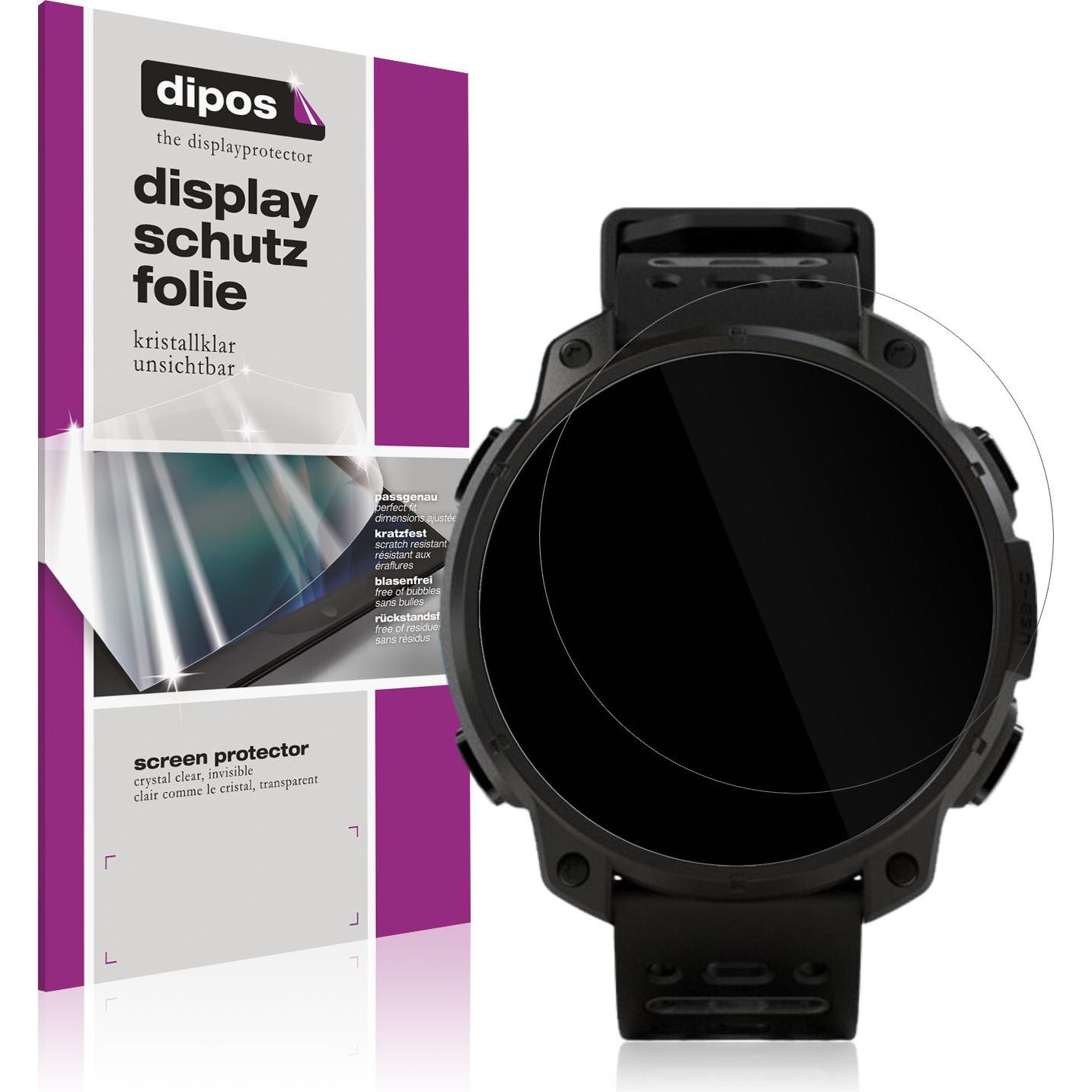 Dipos Schutzfolie Klar für UNA Watch, Smartwatch Schutzfolie, Transparent