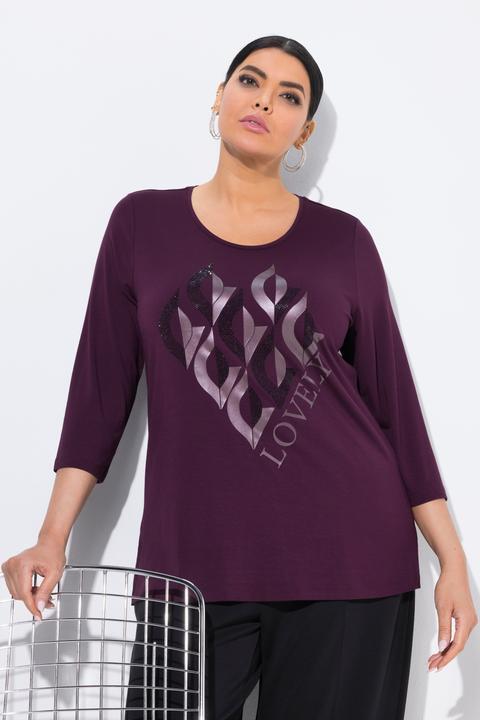 Produktbild Ulla Popken Shirt, Lovely, Classic, Rundhals, 3/4-Arm (58)