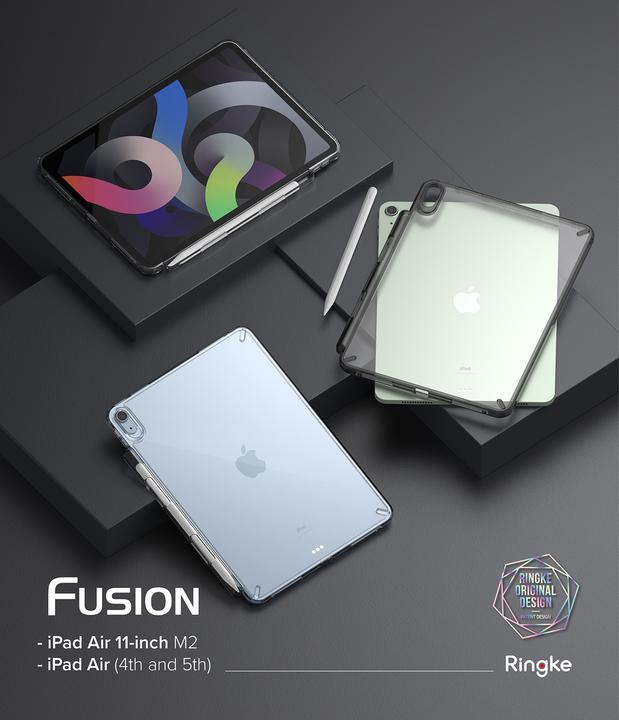 Productafbeelding Ringke Exclusieve harde Fusion Combo case met gel frame voor iPad Air 2020/2022 + doorzichtige (iPad Air 2020 (4e generatie), iPad Air 2022 (5e gen))