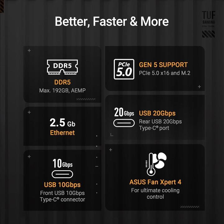 Productafbeelding ASUS TUF GAMING B850M-PLUS (AM5, AMD B850, mATX)