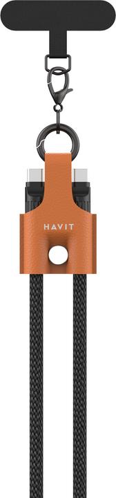 Actual product image Havit CB6344 - Ladekabel 1 2 m (schwarz/grau/braun) (1.20 m, 60 W)