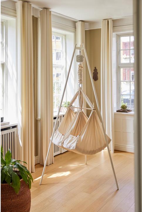 Produktbild Membantu Set mit Ständer mit Federwiege Zwillinge Premium und Motor LeeLo01 (Cozy Cradle)