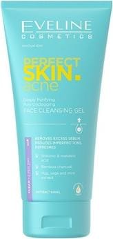 Eveline Perfect Skin.Acne Deep Cleansing Face Cleanser To Unclog Pores 150Ml (Gel, 150 ml)