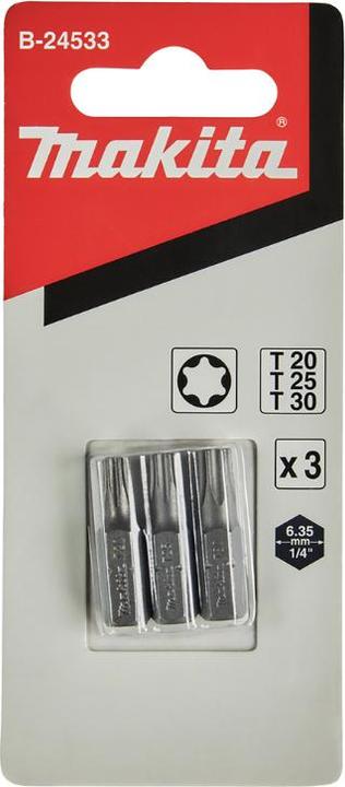 Image du produit Makita TX Bit Set 25mm 3pcs.