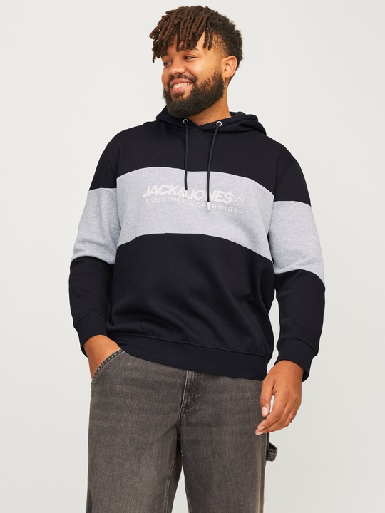 Actual product image Jack & Jones Jjelegacy Blocking Sweat Hood Noos Pls (4XL)