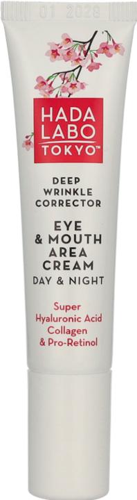 Immagine prodotto Hada Labo Crema Tokyo Anti-Aging Correttore Rughe Profonde per Occhi e Bocca (Crema per la cura degli occhi, 15 ml, Giorno)