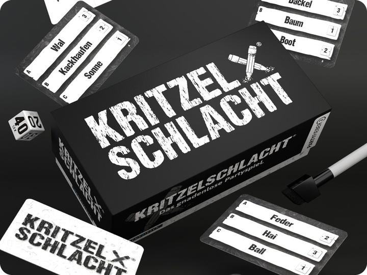 Produktbild Denkriesen Partyfieber - Kritzelschlacht (d) (Deutsch, 3 - 8 Spieler)