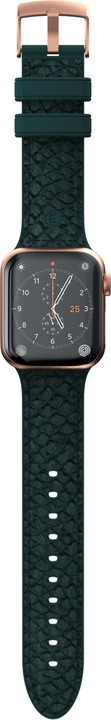 Actual product image Njord Jord Watch Strap For (44 mm, 45 mm, Vegan Leather, Salmon leather, Stainless steel fastener, Apple Watch)