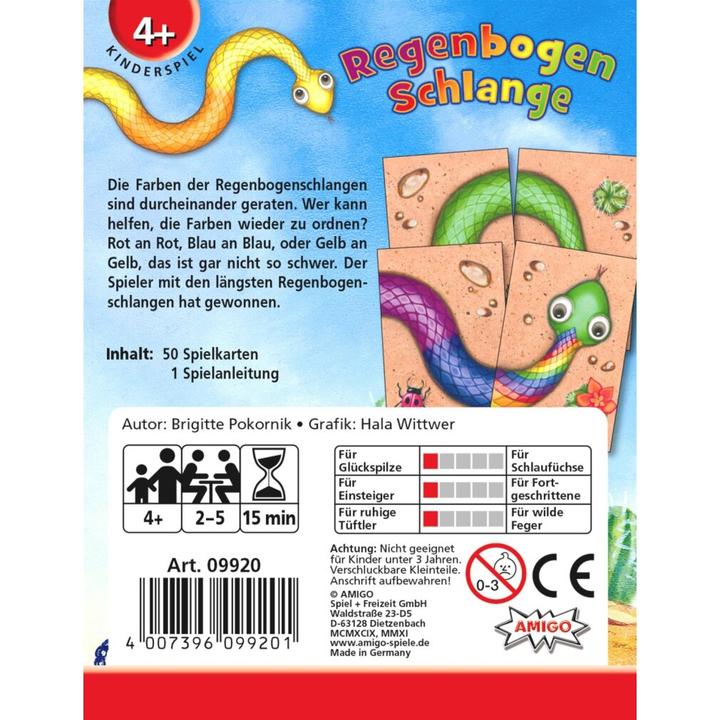 Productafbeelding Amigo Regenboogslang (Duits)