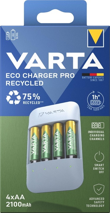 Actual product image Varta Battery charger (1 pcs., AA, 2100 mAh, Battery + charger)