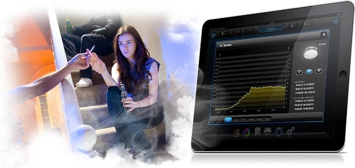 Actual product image Fibaro smoke sensor
