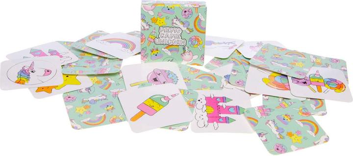 Actual product image Duckiez Mini Memory Spiel Einhorn, 28 Karten