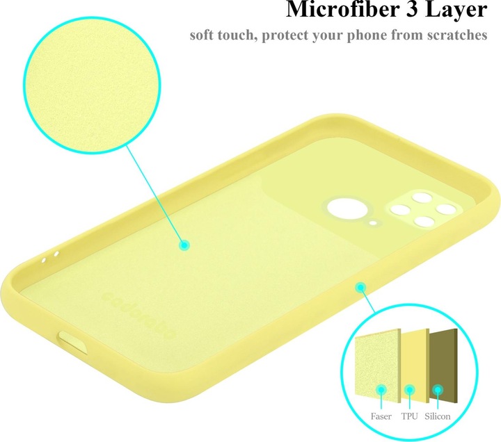 Actual product image Cadorabo TPU Liquid Silicone Case Cover for Xiaomi RedMi 10C / POCO C40 (Xiaomi Redmi 10C, Xiaomi Poco C40)