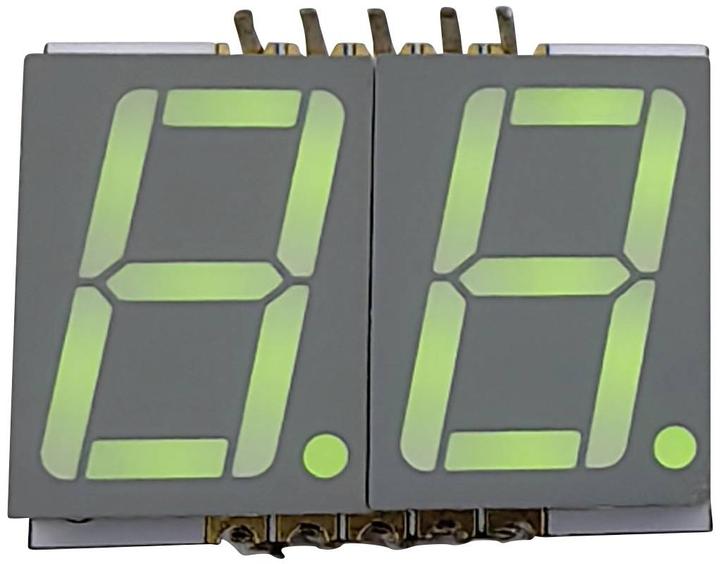 Image du produit Tru Components LED CMS jaune-vert 6 mcd Écran à deux chiffres