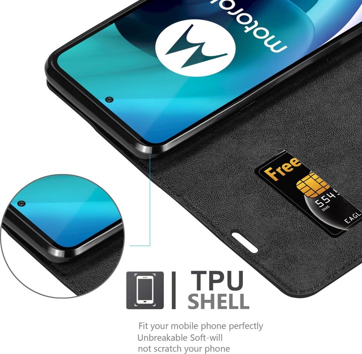 Produktbild Cadorabo Book Invis. Magnet Hülle (Motorola Moto G71 5G)