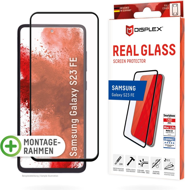 Produktbild Displex Real Glass, Full Cover Panzerglas (1 Stück, Samsung Galaxy S23 FE)