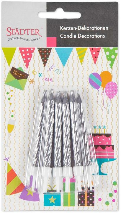 Actual product image Städter Candles silver (10x)