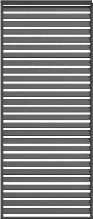 Actual product image Leco Wand 123 cm zur Lamellenpergola DELUXE anthrazit (123 cm, 123 cm)