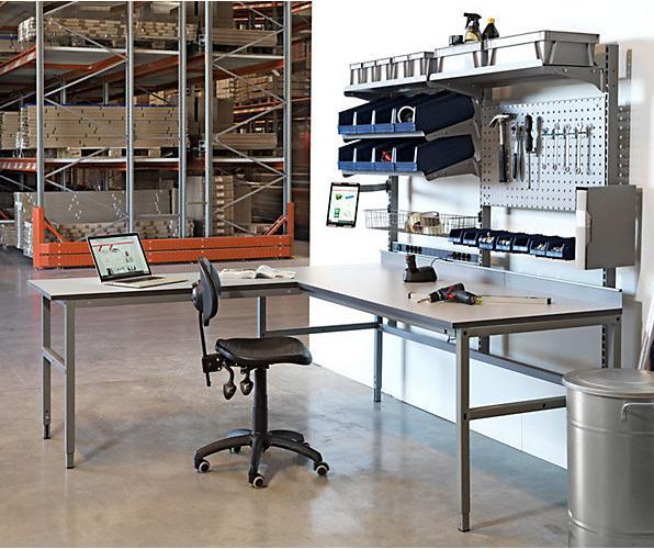 Actual product image kaiserkraft Embla work table (80 cm, 200 cm)