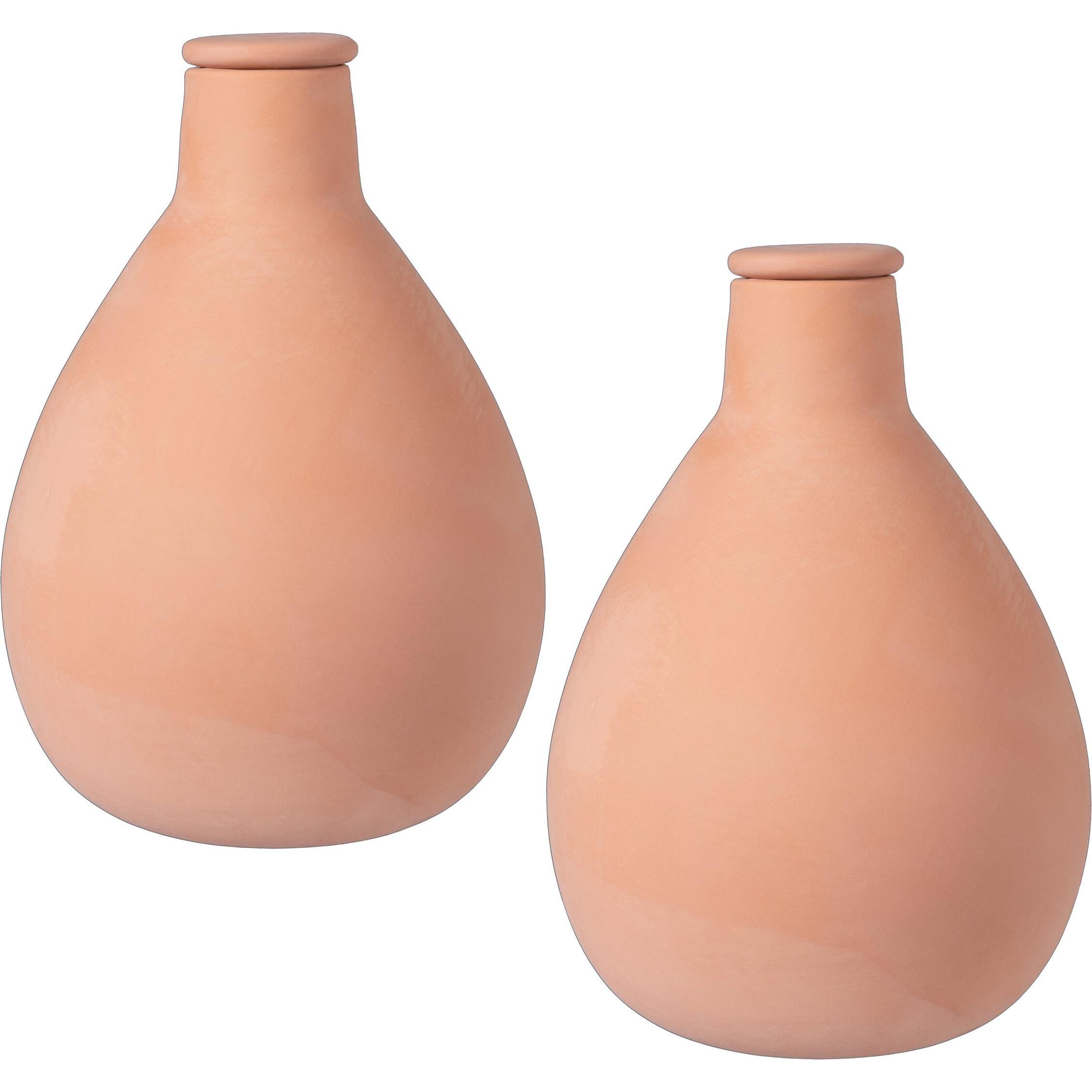 Relaxdays, Palloni da irrigazione + cono di argilla, 2x Olla (Palline per l'irrigazione)