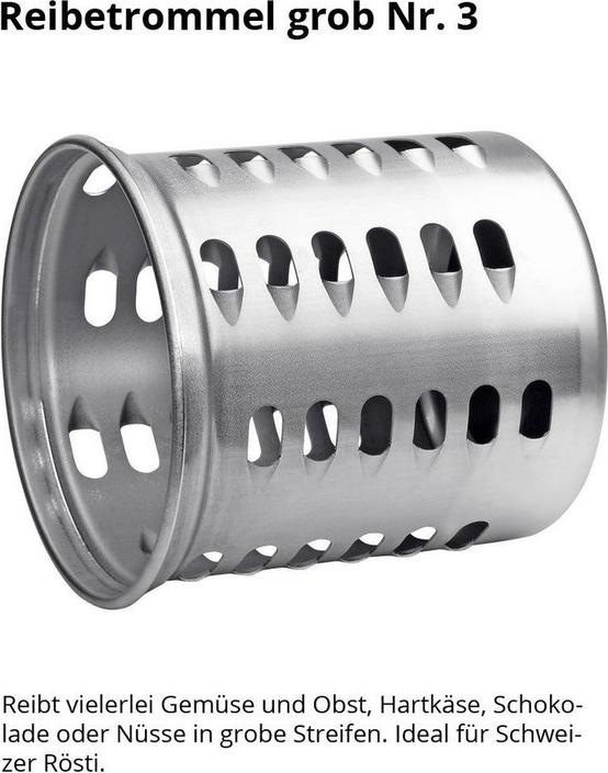Image du produit Tromco Râpe à tambour avec tambour 2, 3, 4