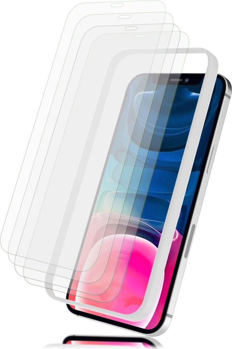 Nalia 4x protective glass & 1x template (4 Piece, Apple iPhone 13 mini)