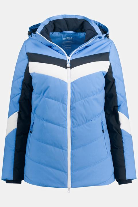Actual product image Ulla Popken HYPRAR Chevron Stripe Triple Function Quilted Fully Lined Ski Jacket (54)
