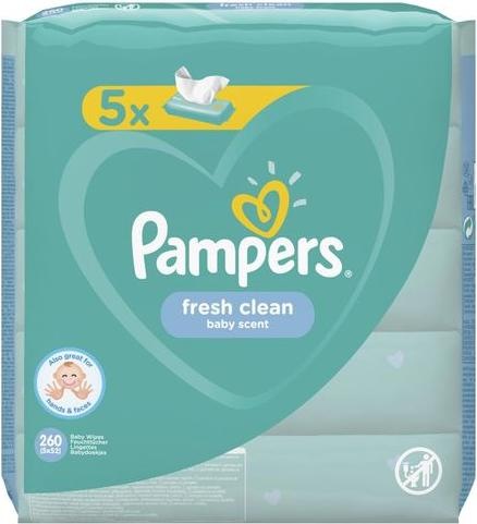 Actual product image Pampers fresh clean (260 Piece)