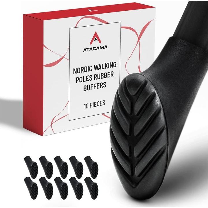 Atacama Nordic Walking Gummipuffer Wanderstockaufsatz 10er-Set