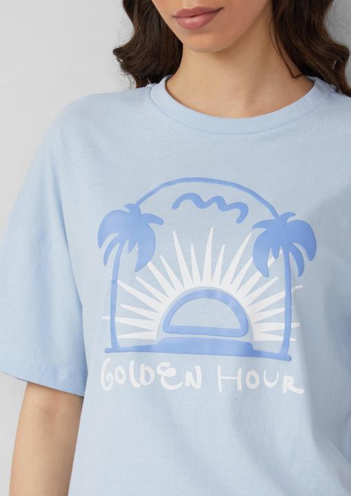 Produktbild S.Oliver T-Shirt Baumwollshirt mit Frontprint (S)