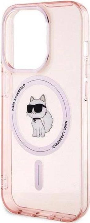 Actual product image Karl Lagerfeld KLHMP14LHFCCNOP iPhone 14 Pro 6.1" różowy/pink hardcase IML Choupette MagSafe (Apple iPhone 14 Pro)