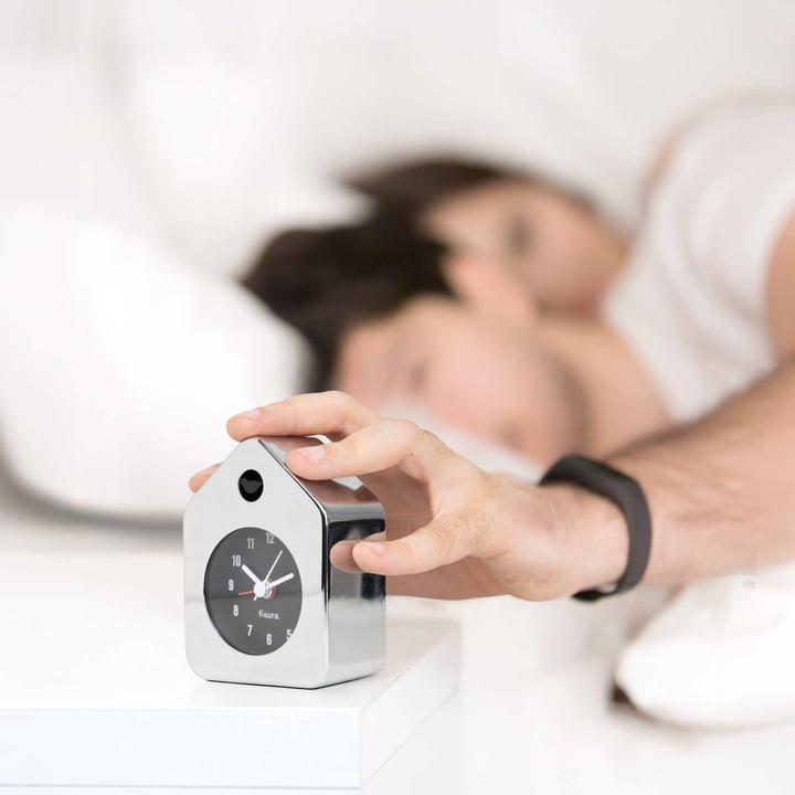 Produktbild Fisura MINI HOUSE ALARM CLOCK chrome