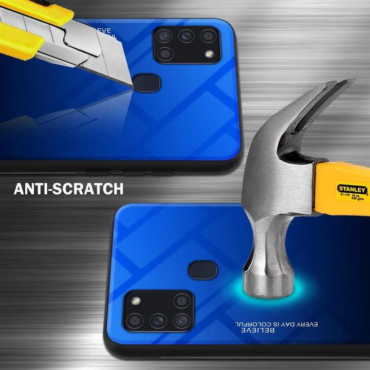 Produktbild Cadorabo TPU 2 Farben Glas Cover (Samsung Galaxy A21s)