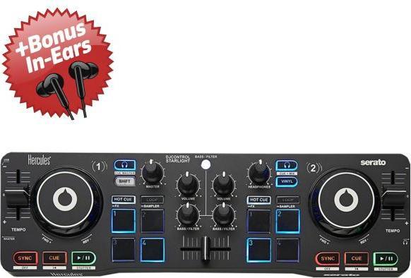 Hercules DJ Control Starlight + Bonus In-Ear Kopfhörer