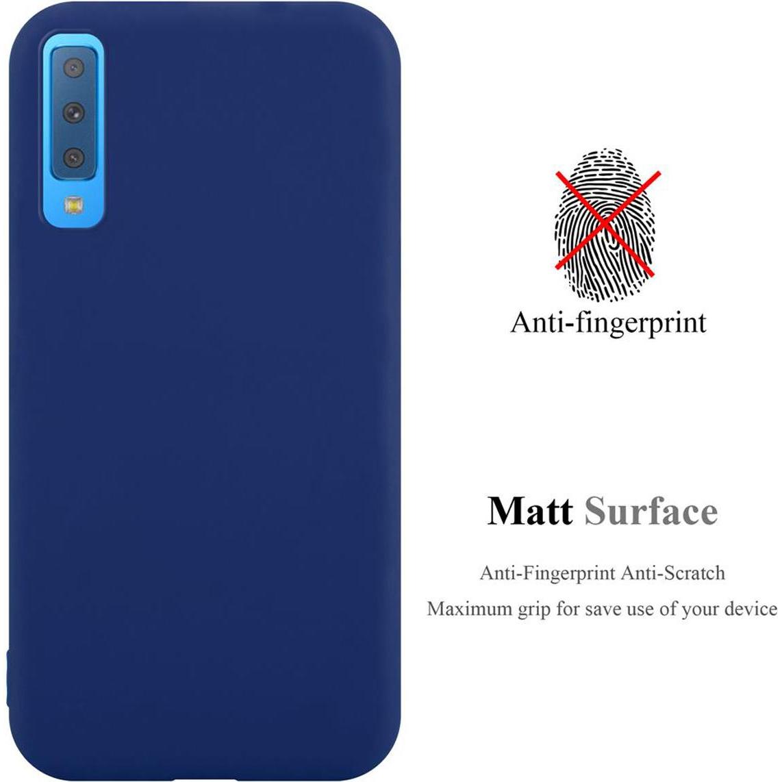 Thumbnail - Cadorabo TPU Candy Cover (Samsung Galaxy A7 (2018)), Smartphone Hülle, Blau