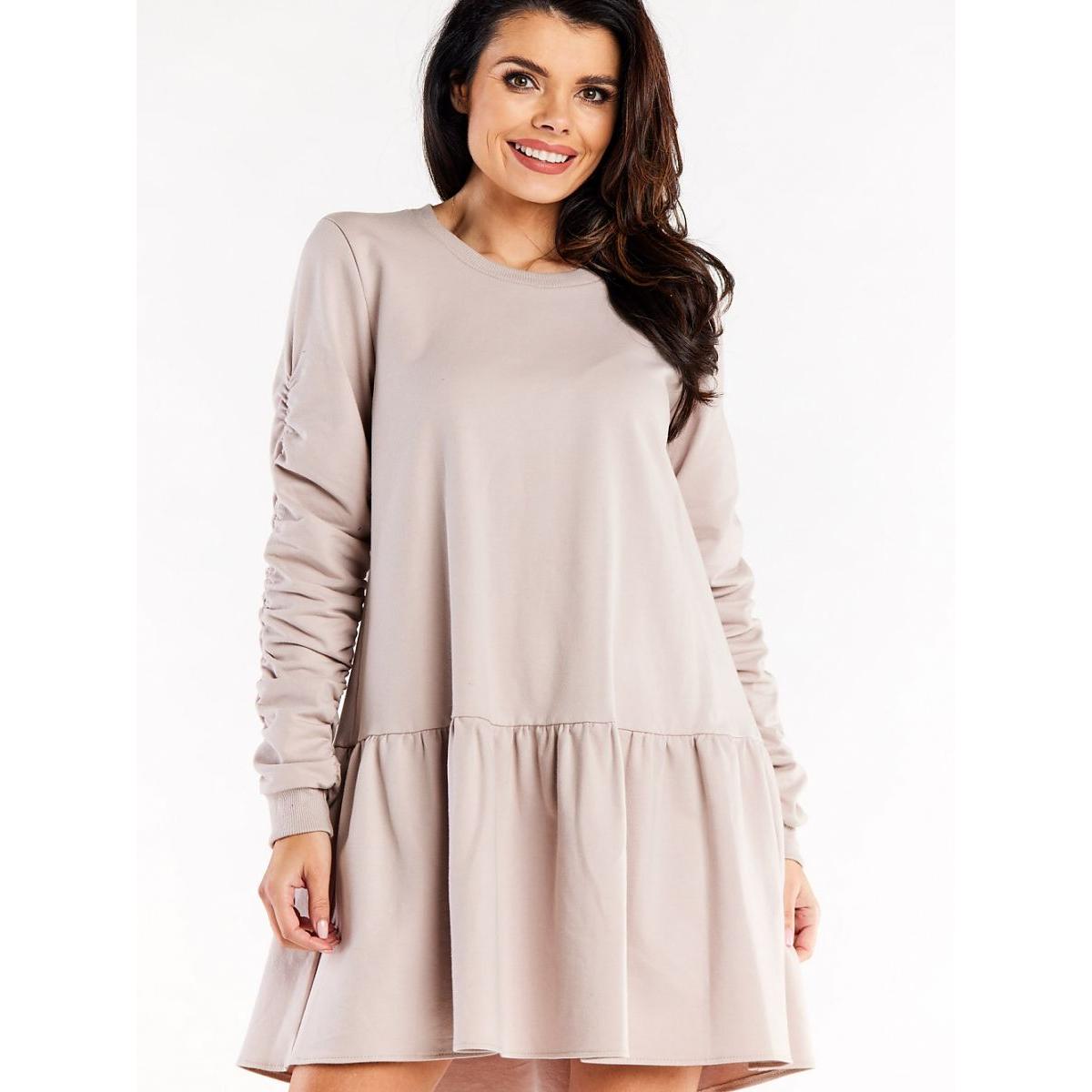 Infinite You, Kleider, Alltagskleid, Beige, (L)
