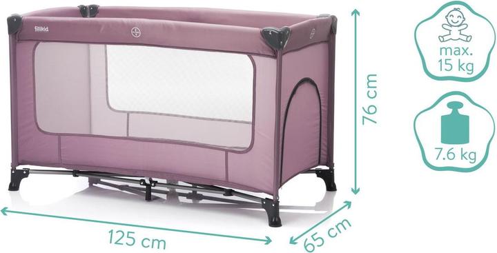 Image du produit Fillikid Lit de voyage Nizza (120 x 60 cm)