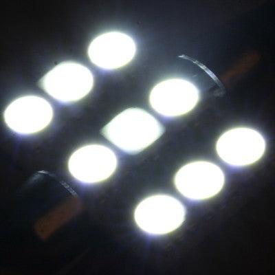 Produktbild Hermex 2x 36mm LED Auto Interio Innenbeleuchtung 9 SMD 5050 Festoon Sofitten neuem Technologie - XENON Weis