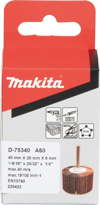 Produktbild Makita Fächerschleifer 40 x 20 / K60 (Körnung 60)