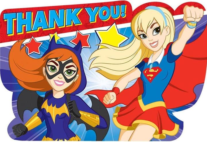 Produktbild DC Super Hero Girls Dankeskarte (1 Stk.)
