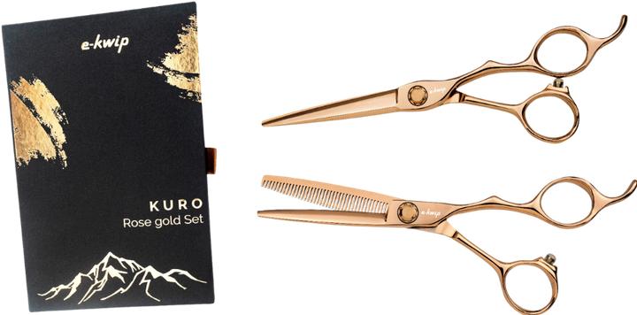 Actual product image E-kwip Kuro SET 5.5" hair scissors and mo (13.97 cm)