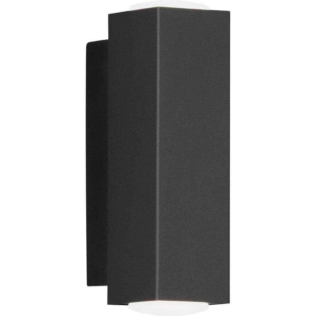 Fischer & Honsel, Wandleuchte + Deckenleuchte, Honsel Wandleuchte Carlo - schwarz / Acryl satiniert (30383)